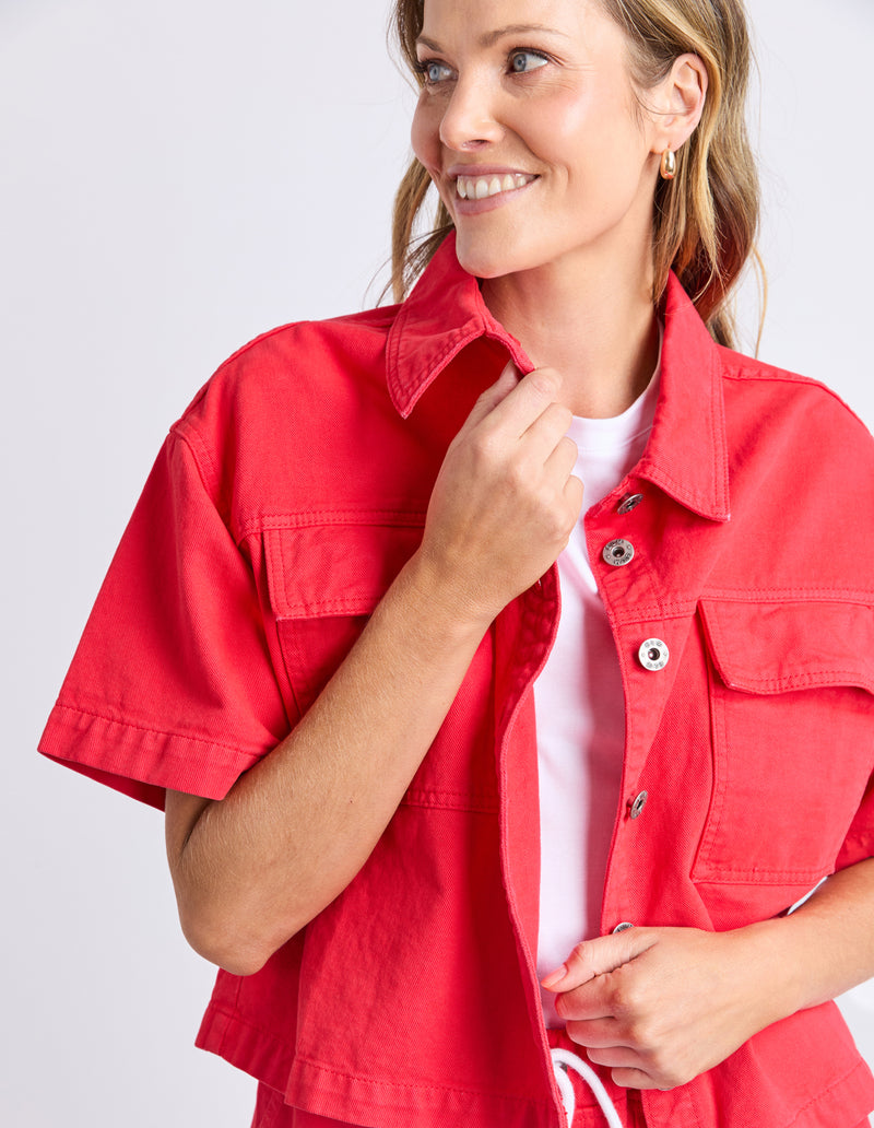 Elm Scottie S/S Shirt - Poppy