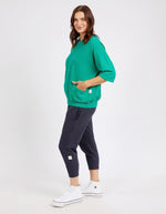 Elm Mazie Sweat - Goodness Green