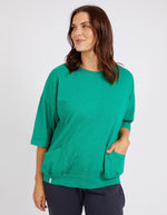 Elm Mazie Sweat - Goodness Green