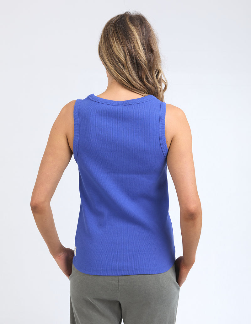 Elm Rib Crew Tank - Royal Blue