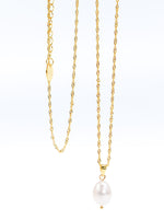 Willow Luxe Florence Pearl Pendant Necklace - Gold