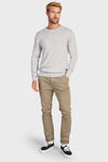 The Academy Brand Merino Crew - Silver Light