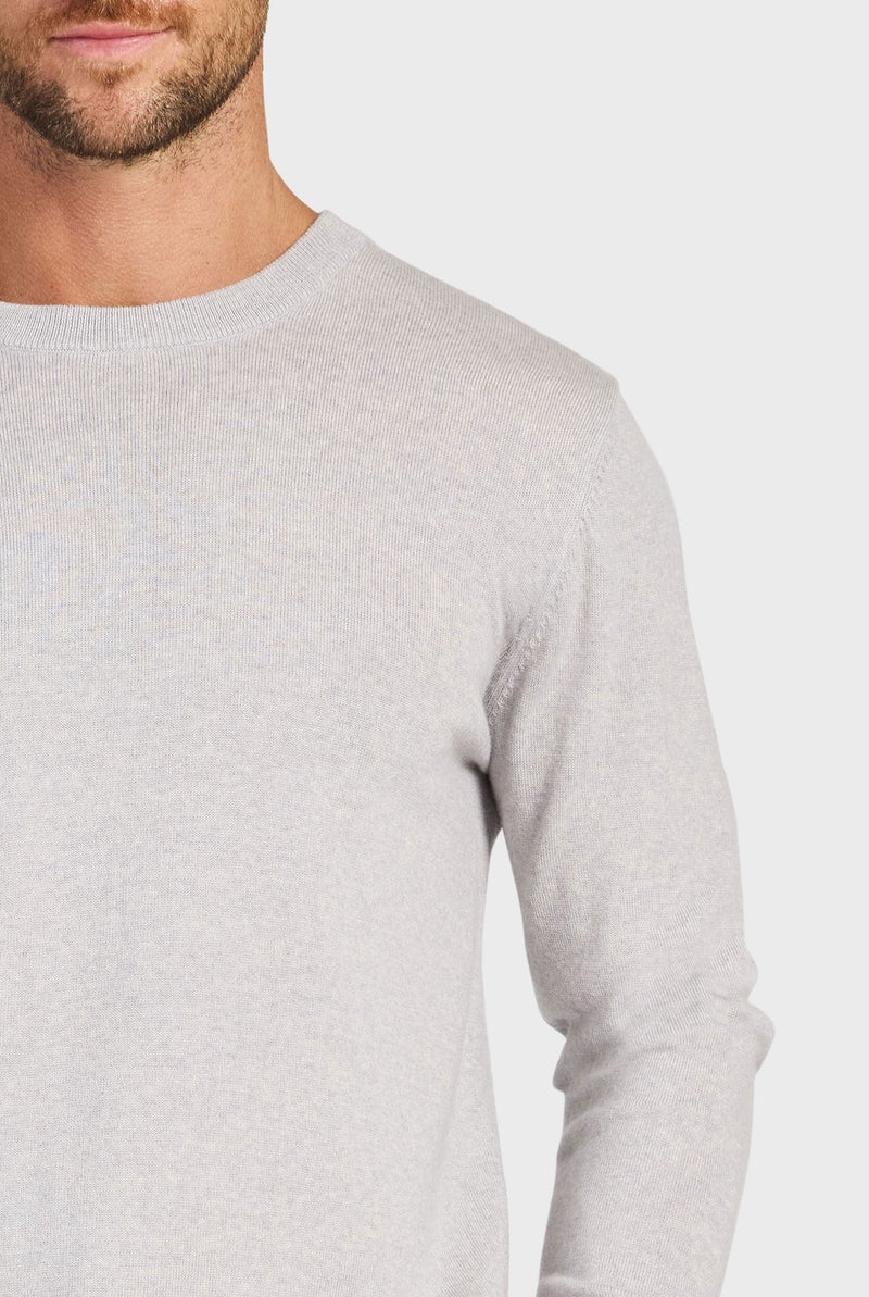 The Academy Brand Merino Crew - Silver Light