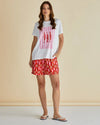 Betty Basics Ellia Crew Tee - Sardinia Print