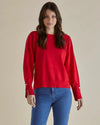 Betty Basics Colette Sweater - Red