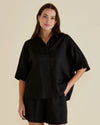 Betty Basics Lynwood Linen Shirt - Black