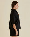 Betty Basics Lynwood Linen Shirt - Black