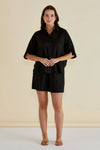 Betty Basics Lynwood Linen Shirt - Black