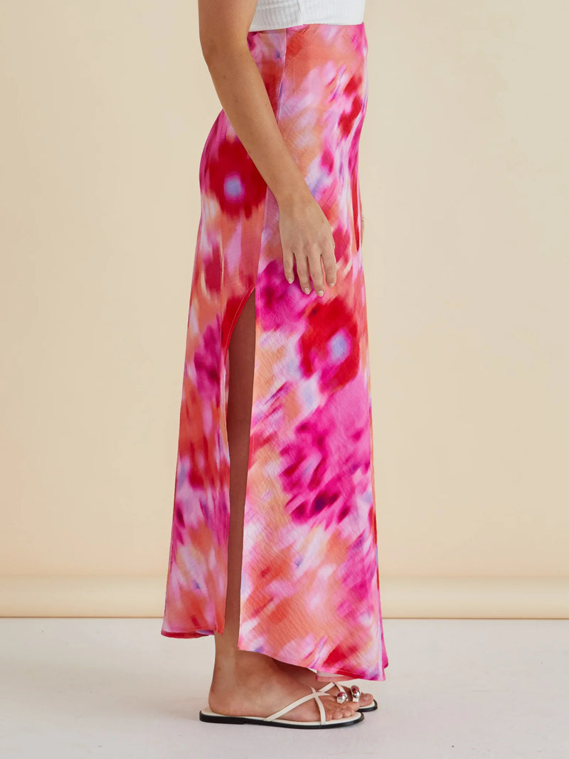 Betty Basics Mindy Skirt - Floral Abstract Print
