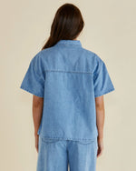 Betty Basics Saffra Short Sleeve Denim Shirt