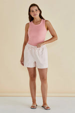 Betty Basics Relax Denim Shorts - Pink