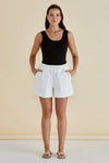 Betty Basics Relax Denim Shorts - White