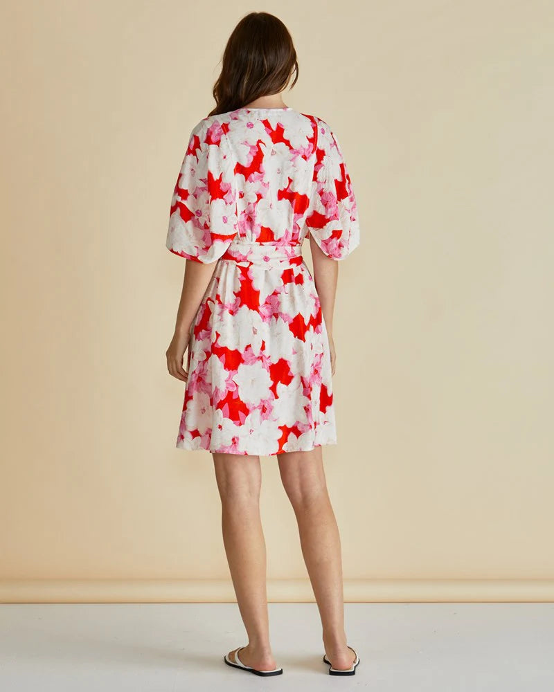 Betty Basics Gwenda Dress - Red Floral Print