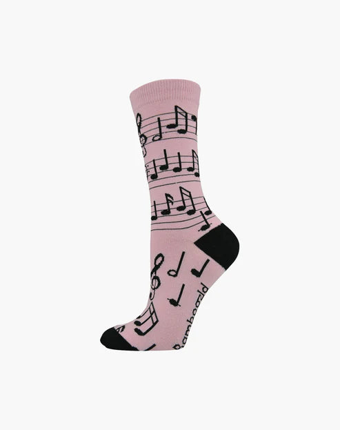 Bamboozld Womens Sock - Musical Notes