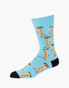 Bamboozld Mens Sock - Meerkats (Light Blue)