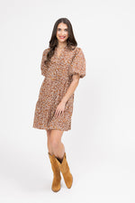 Billie The Label Reflective Mini Dress - Caramel