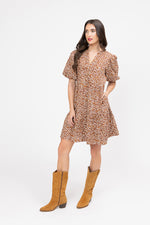 Billie The Label Reflective Mini Dress - Caramel