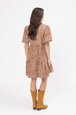Billie The Label Reflective Mini Dress - Caramel