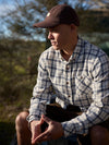 Just Another Fisherman Boatyard Shirt - Blue Cream Check