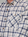 Just Another Fisherman Boatyard Shirt - Blue Cream Check