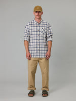 Just Another Fisherman Boatyard Shirt - Blue Cream Check