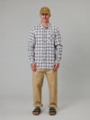 Just Another Fisherman Boatyard Shirt - Blue Cream Check