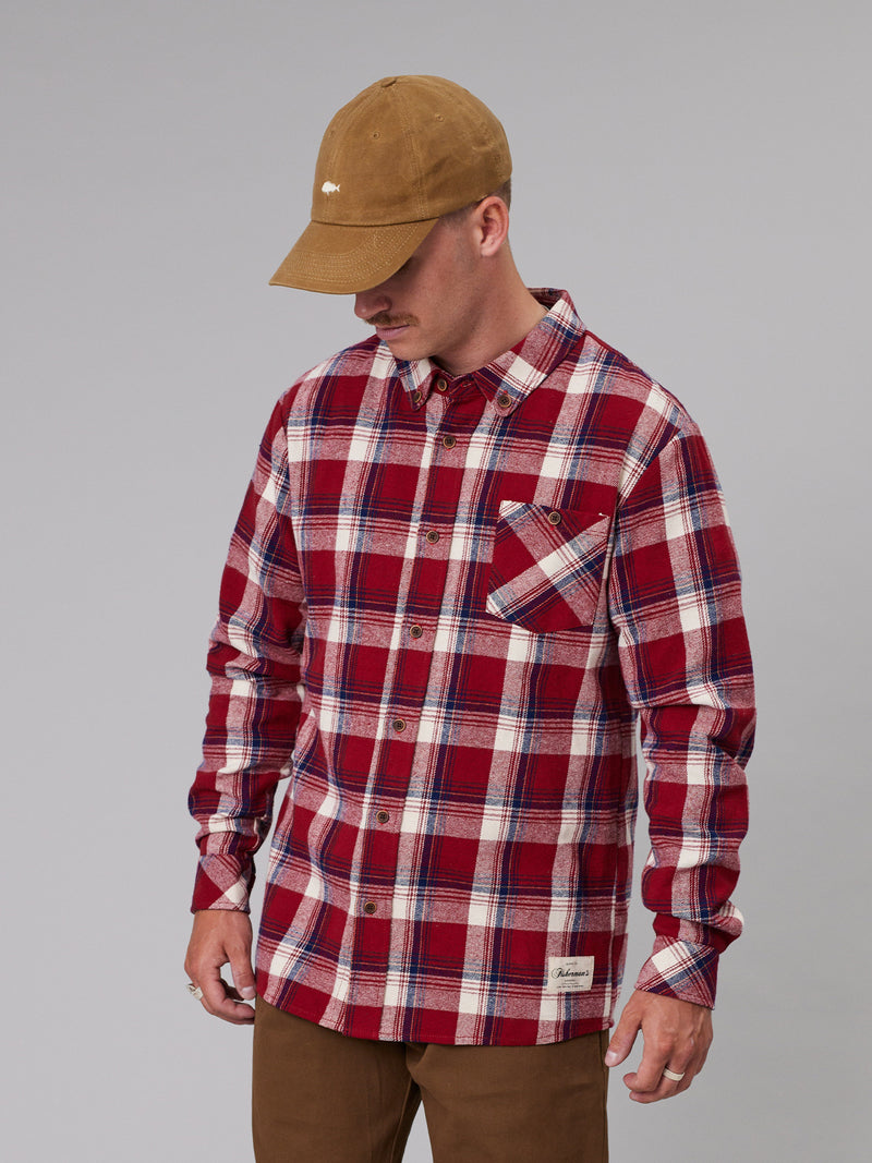 Just Another Fisherman Boatyard Shirt - Red Check