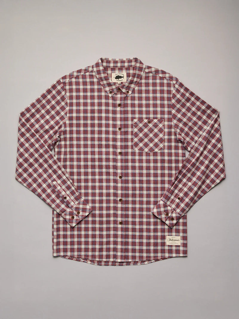 Just Another Fisherman Boatyard Shirt - Russet Check