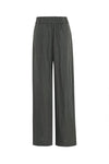 By Rosa - Bestow Dark Olive Linen Elastic Back Wide Leg Pants - Dark Olive