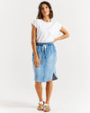 Betty Basics Alina Denim Skirt - Denim Blue