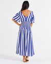 Betty Basics Louisa Dress - Blue Stripe