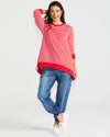 Betty Basics Courtney Cherry Stripe Jumper