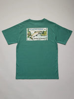 Just Another Fisherman Casting & Mending Sea Tee - Vintage Teal