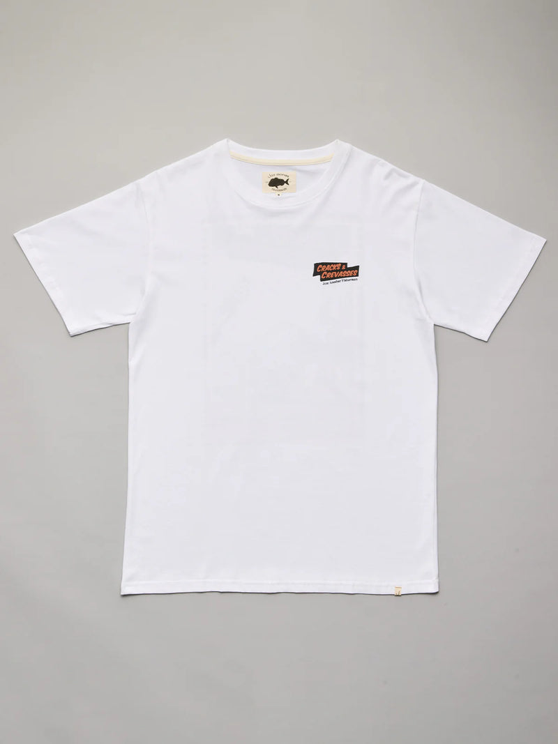 Just Another Fisherman Cracks & Crevasses Sea Tee - White