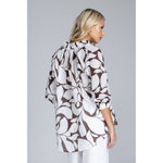 Blak Charlotte Top - Chocolate with Ivory Floral