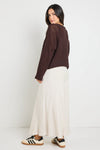 RE: Union Dawn Chocolate Crochet Knit Jumper - Chocolate