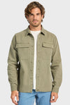 The Academy Brand Essential Overshirt - Aloe Green