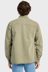 The Academy Brand Essential Overshirt - Aloe Green