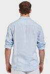 The Academy Brand Hampton Linen Shirt - Cloud Blue