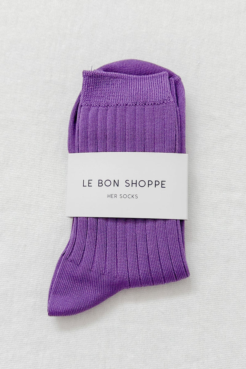 Le Bon Shoppe Her Socks - Violet