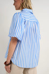 Ivy + Jack Harmony Blue Stripe Short Sleeve Shirt