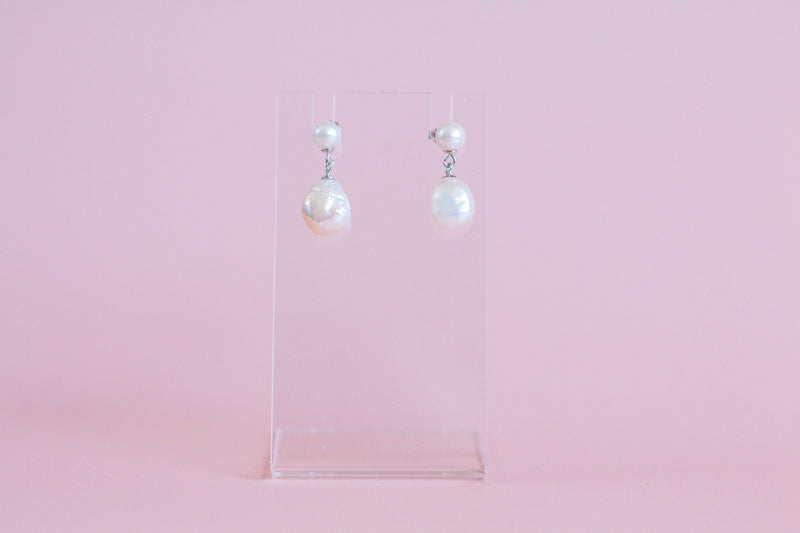 Willow Luxe Eve Pear Drops - Silver