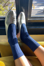 Le Bon Shoppe Her Socks - Sapphire Glitter