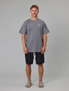 Just Another Fisherman Stamp Sea Tee - Charcoal