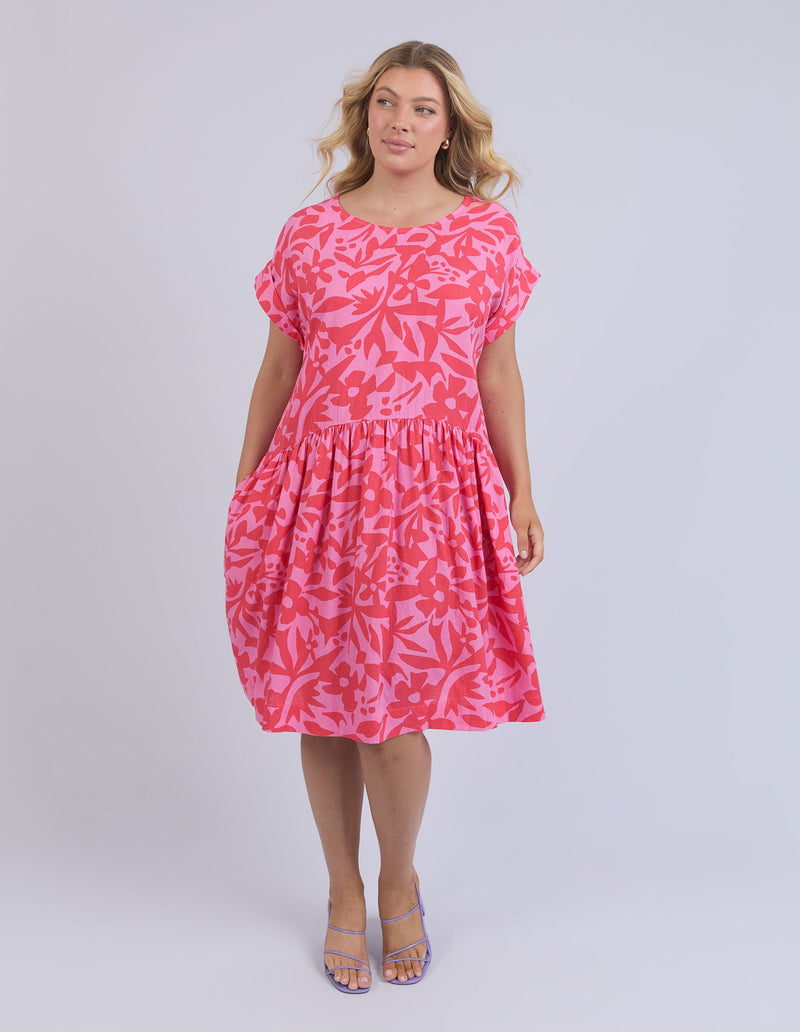 Elm Sunset Hour Dress - Strawberry