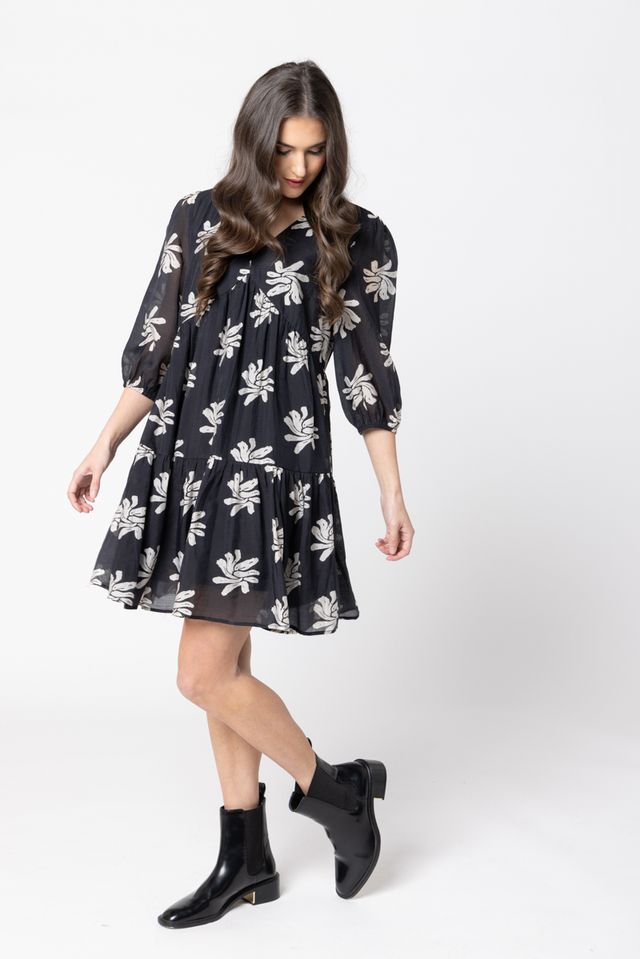 Seeking Lola Aspiring Dress - Shadow Petal