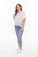 Leila + Luca Day Dreamer Top - Sheer Mono Spot