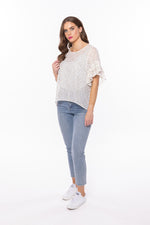 Leila + Luca Day Dreamer Top - Sheer Mono Spot