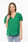 Leila + Luca Sophie Top - Shamrock Crinkle