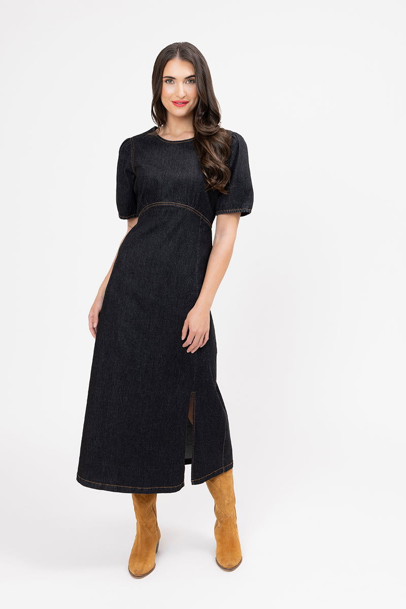 Leila + Luca Maya Dress - Washed Black